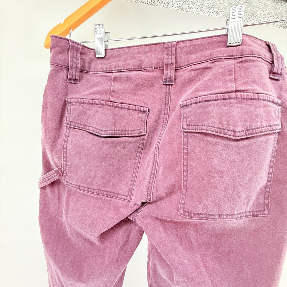cAbi The‎ Carpenter Pants 3926 Deep Plum Purple Stretch Straight Women Sz 4 - Picture 4 of 10